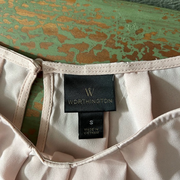 Worthington Top Blouse , Soft Pink, Size S - Picture 5 of 8